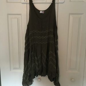 Free People Voile and Lace Trapeze Slip Dress